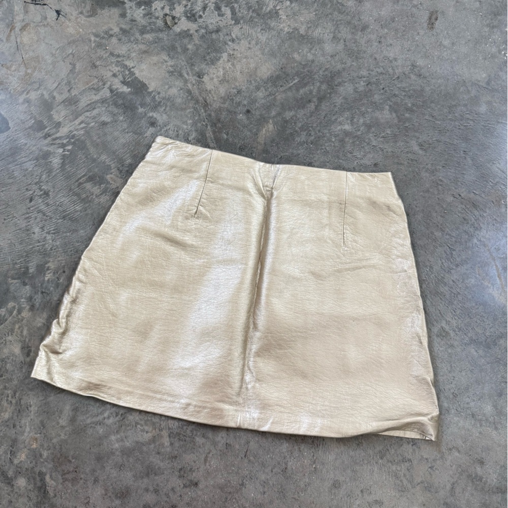 Gold Mini Skirt
